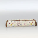 LOUIS VUITTON Monogram Multicolor Wallet 2 Set White LV Auth mr2274-5