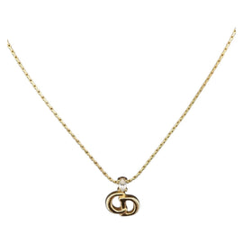 Christian Dior Necklace metal Gold Auth mr2275