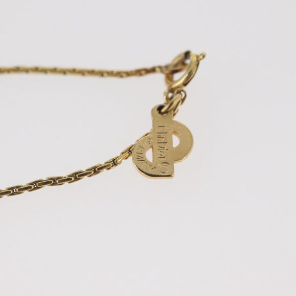 Christian Dior Necklace metal Gold Auth mr2275