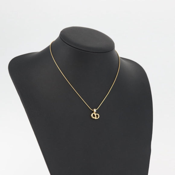 Christian Dior Necklace metal Gold Auth mr2275