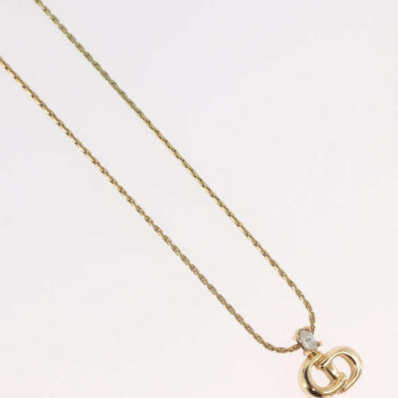 Christian Dior Necklace metal Gold Auth mr2275