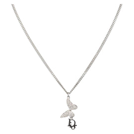 Christian Dior Necklace metal Silver Auth mr2277