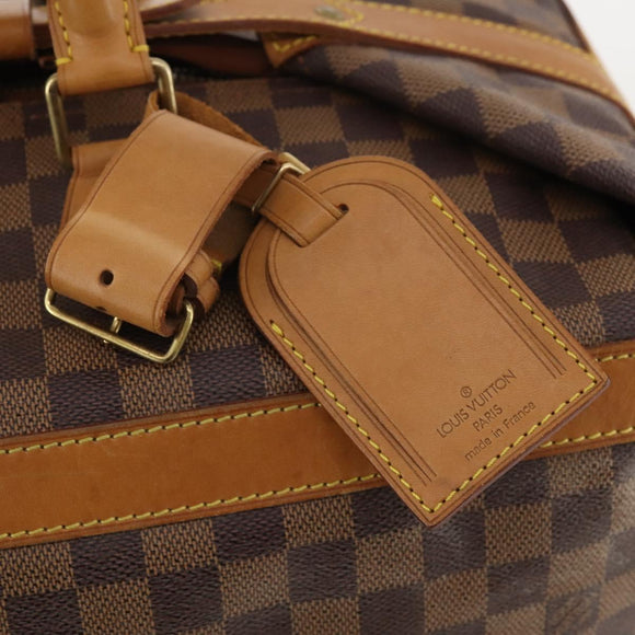 LOUIS VUITTON Damier Ebene 45 Boston Bag 100th Anniversary N41160 LV Auth mr2279