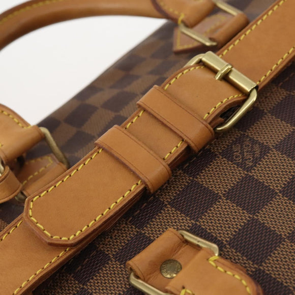 LOUIS VUITTON Damier Ebene 45 Boston Bag 100th Anniversary N41160 LV Auth mr2279