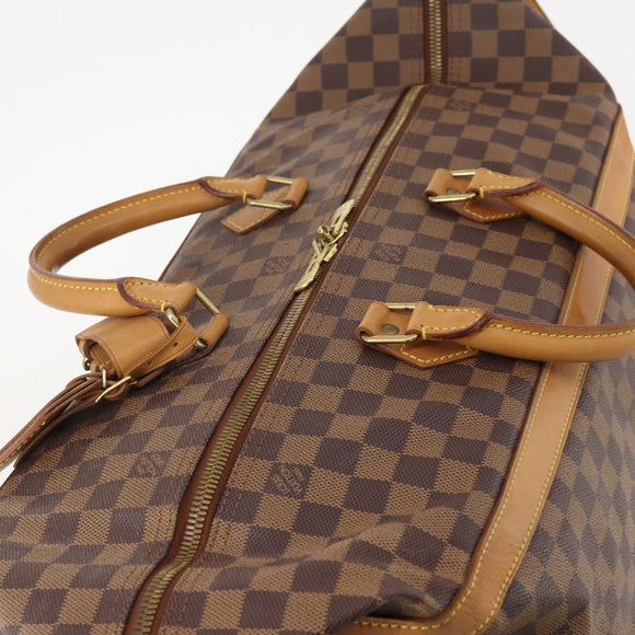 LOUIS VUITTON Damier Ebene 45 Boston Bag 100th Anniversary N41160 LV Auth mr2279