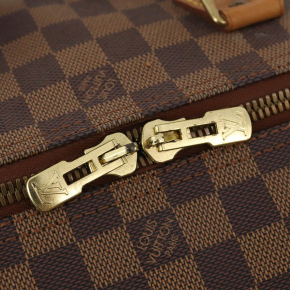 LOUIS VUITTON Damier Ebene 45 Boston Bag 100th Anniversary N41160 LV Auth mr2279