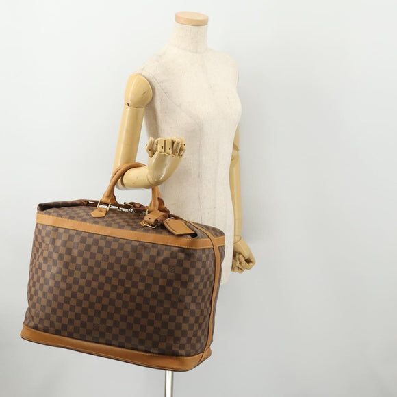LOUIS VUITTON Damier Ebene 45 Boston Bag 100th Anniversary N41160 LV Auth mr2279