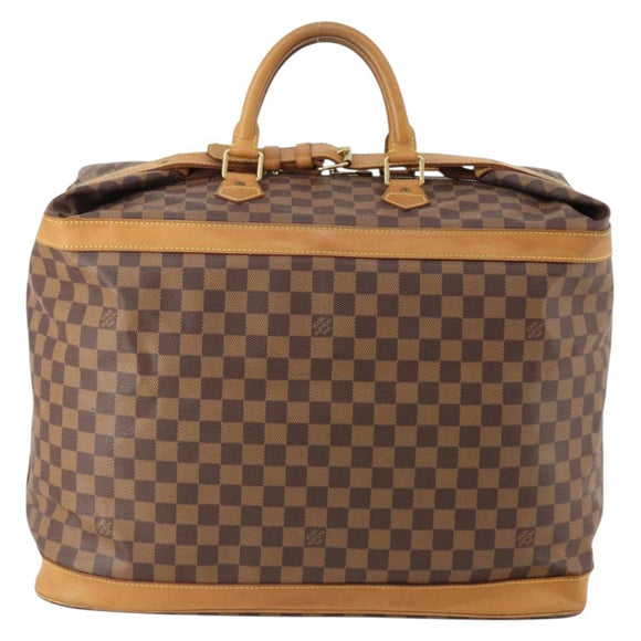 LOUIS VUITTON Damier Ebene 45 Boston Bag 100th Anniversary N41160 LV Auth mr2279