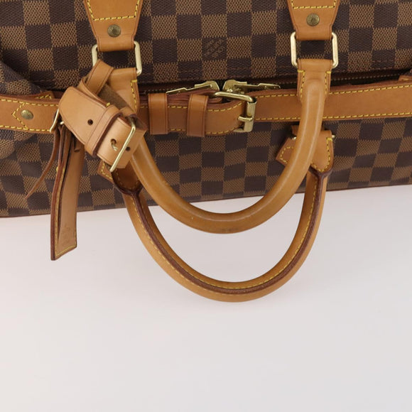 LOUIS VUITTON Damier Ebene 45 Boston Bag 100th Anniversary N41160 LV Auth mr2279