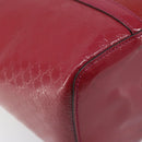 GUCCI Micro GG Canvas Tote Bag PVC Red Gold 309613 Auth mr2281-14