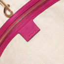 GUCCI Micro GG Canvas Tote Bag PVC Red Gold 309613 Auth mr2281-17