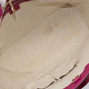 GUCCI Micro GG Canvas Tote Bag PVC Red Gold 309613 Auth mr2281-11