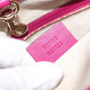 GUCCI Micro GG Canvas Tote Bag PVC Red Gold 309613 Auth mr2281-12