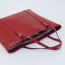 GUCCI Micro GG Canvas Tote Bag PVC Red Gold 309613 Auth mr2281-6