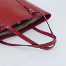 GUCCI Micro GG Canvas Tote Bag PVC Red Gold 309613 Auth mr2281-7