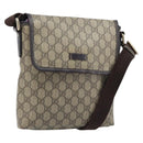 GUCCI GG Supreme Shoulder Bag PVC Gold Beige 223666 Auth mr2283-1