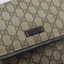 GUCCI GG Supreme Shoulder Bag PVC Gold Beige 223666 Auth mr2283-14