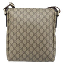 GUCCI GG Supreme Shoulder Bag PVC Gold Beige 223666 Auth mr2283-3