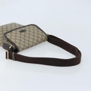 GUCCI GG Supreme Shoulder Bag PVC Gold Beige 223666 Auth mr2283-7