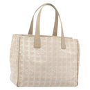 CHANEL Travel Line Tote Bag Nylon Pink Gold CC Auth mr2285-1