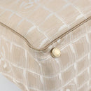 CHANEL Travel Line Tote Bag Nylon Pink Gold CC Auth mr2285-15