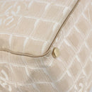 CHANEL Travel Line Tote Bag Nylon Pink Gold CC Auth mr2285-9