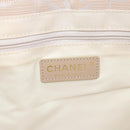 CHANEL Travel Line Tote Bag Nylon Pink Gold CC Auth mr2285-17