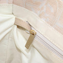 CHANEL Travel Line Tote Bag Nylon Pink Gold CC Auth mr2285-20