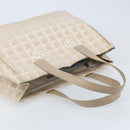 CHANEL Travel Line Tote Bag Nylon Pink Gold CC Auth mr2285-6