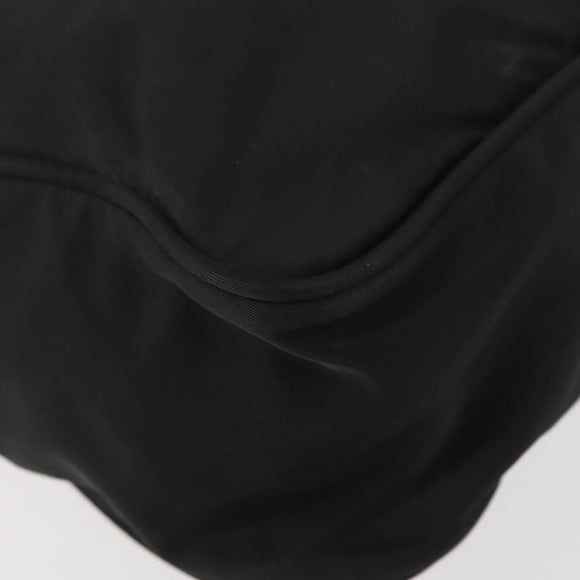 PRADA Umhängetasche Nylon Schwarz Silber Auth mr2288