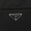PRADA Umhängetasche Nylon Schwarz Silber Auth mr2288-18