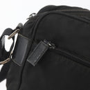 PRADA Umhängetasche Nylon Schwarz Silber Auth mr2288-19