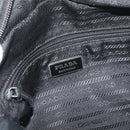 PRADA Umhängetasche Nylon Schwarz Silber Auth mr2288-20