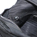 PRADA Umhängetasche Nylon Schwarz Silber Auth mr2288-23