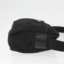 PRADA Umhängetasche Nylon Schwarz Silber Auth mr2288-3