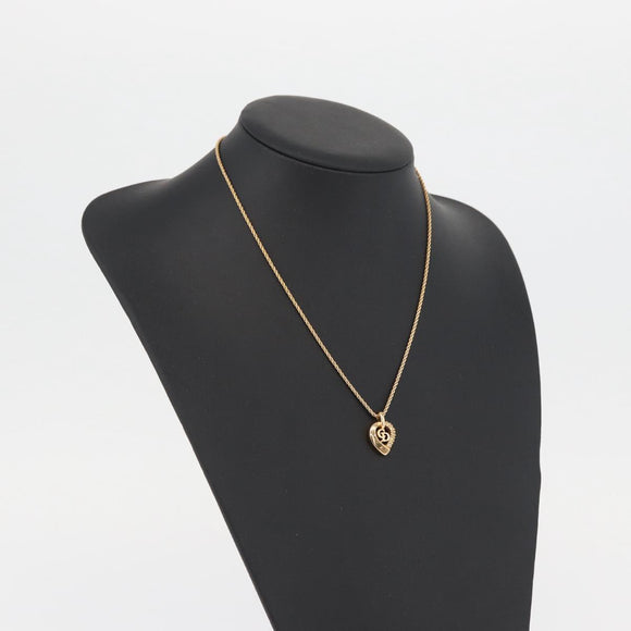 Christian Dior Necklace metal Gold Auth mr2291