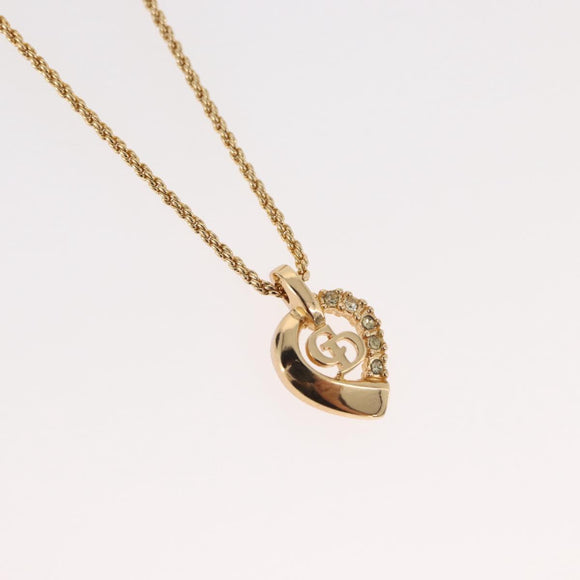 Christian Dior Necklace metal Gold Auth mr2291