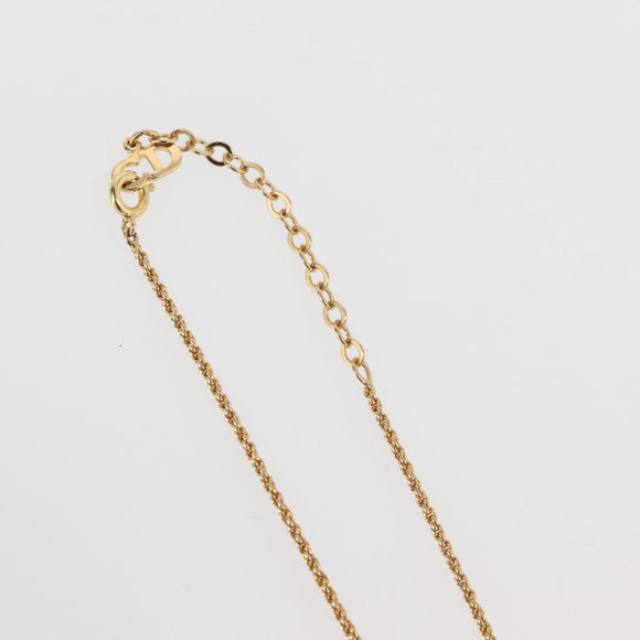 Christian Dior Necklace metal Gold Auth mr2291