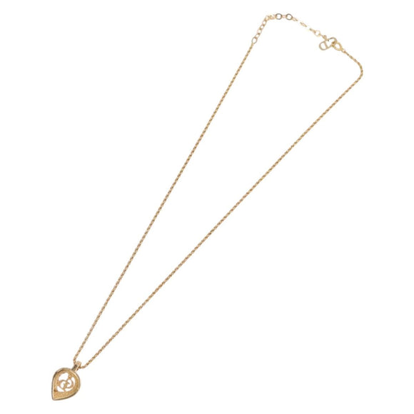 Christian Dior Necklace metal Gold Auth mr2291