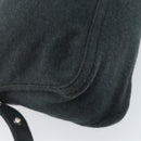 FENDI Mamma Baguette Hand Bag cotton Gray Silver Auth mr2293-16