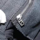 FENDI Mamma Baguette Hand Bag cotton Gray Silver Auth mr2293-21