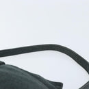 FENDI Mamma Baguette Hand Bag cotton Gray Silver Auth mr2293-8