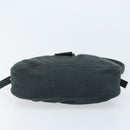FENDI Mamma Baguette Hand Bag cotton Gray Silver Auth mr2293-5