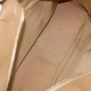 CHANEL Matelasse Boston Bag Caviar Skin Beige Gold CC Auth mr2295-11
