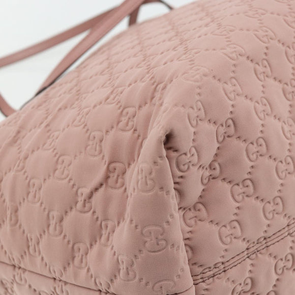 GUCCI GG Canvas Tote Bag Pink Gold 211975 Auth mr2298V