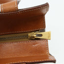 CELINE Macadam Canvas Tote Bag PVC Leather Brown Gold Auth mr2299A-10