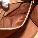 CELINE Macadam Canvas Tote Bag PVC Leather Brown Gold Auth mr2299A-20