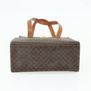 CELINE Macadam Canvas Tote Bag PVC Leather Brown Gold Auth mr2299A-5