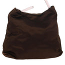 PRADA Tote Bag Satin Brown Auth mr230-1