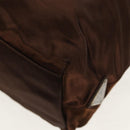 PRADA Tote Bag Satin Brown Auth mr230-14